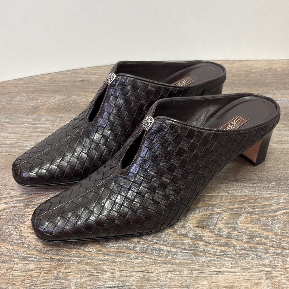 Brighton TYNAN Heeled Mules -Chocolate Size 9